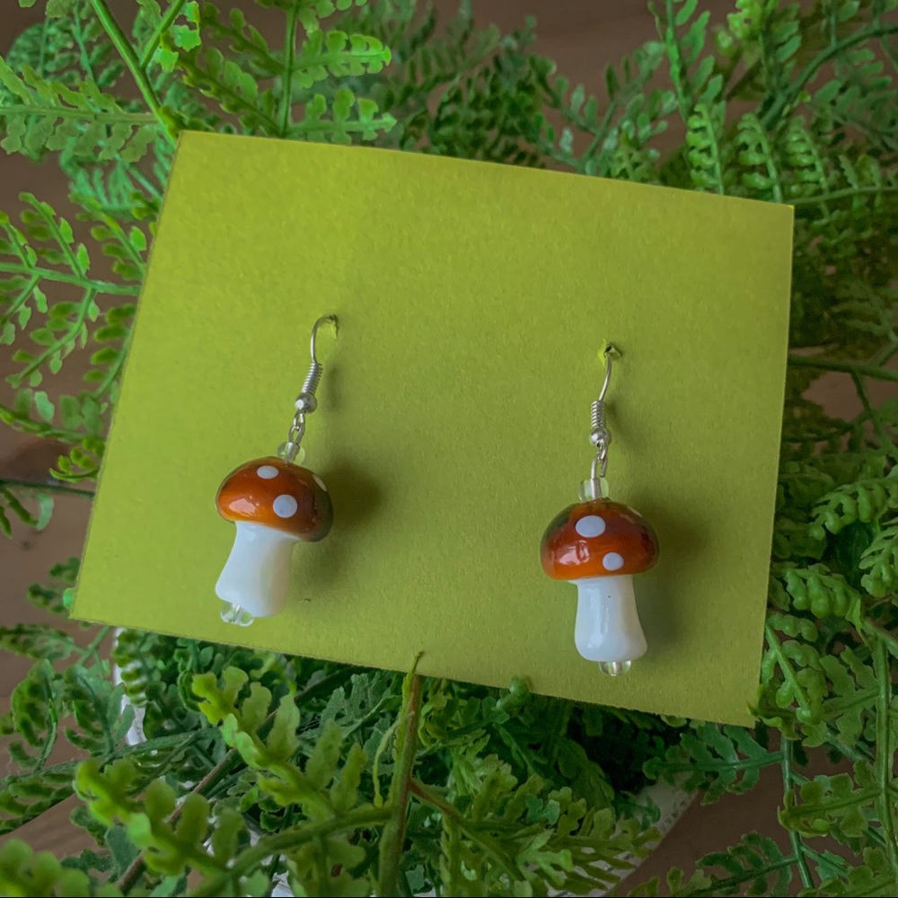 mushroom earring set 🍄